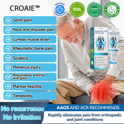 Highly recommended by orthopedic surgeons! Only 5 left at the lowest price of the year 2024. 👨‍⚕️CROAIE™ Hyaluronic Acid Joint Repair Cream