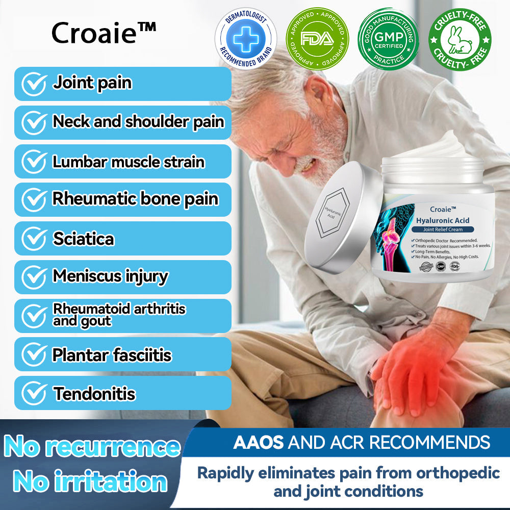 Croaie™ Hyaluronic Acid Joint Relief Cream(🔥Limited time discount last 30 minutes🔥)