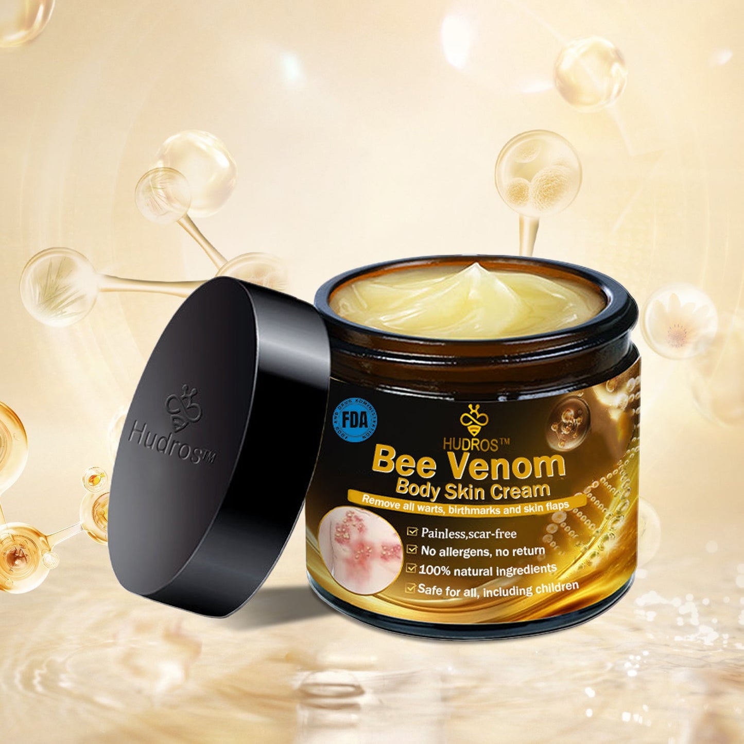 Hudros™ Bee Venom Body Skin Cream（🧑‍⚕️AAD Recommended)🔥