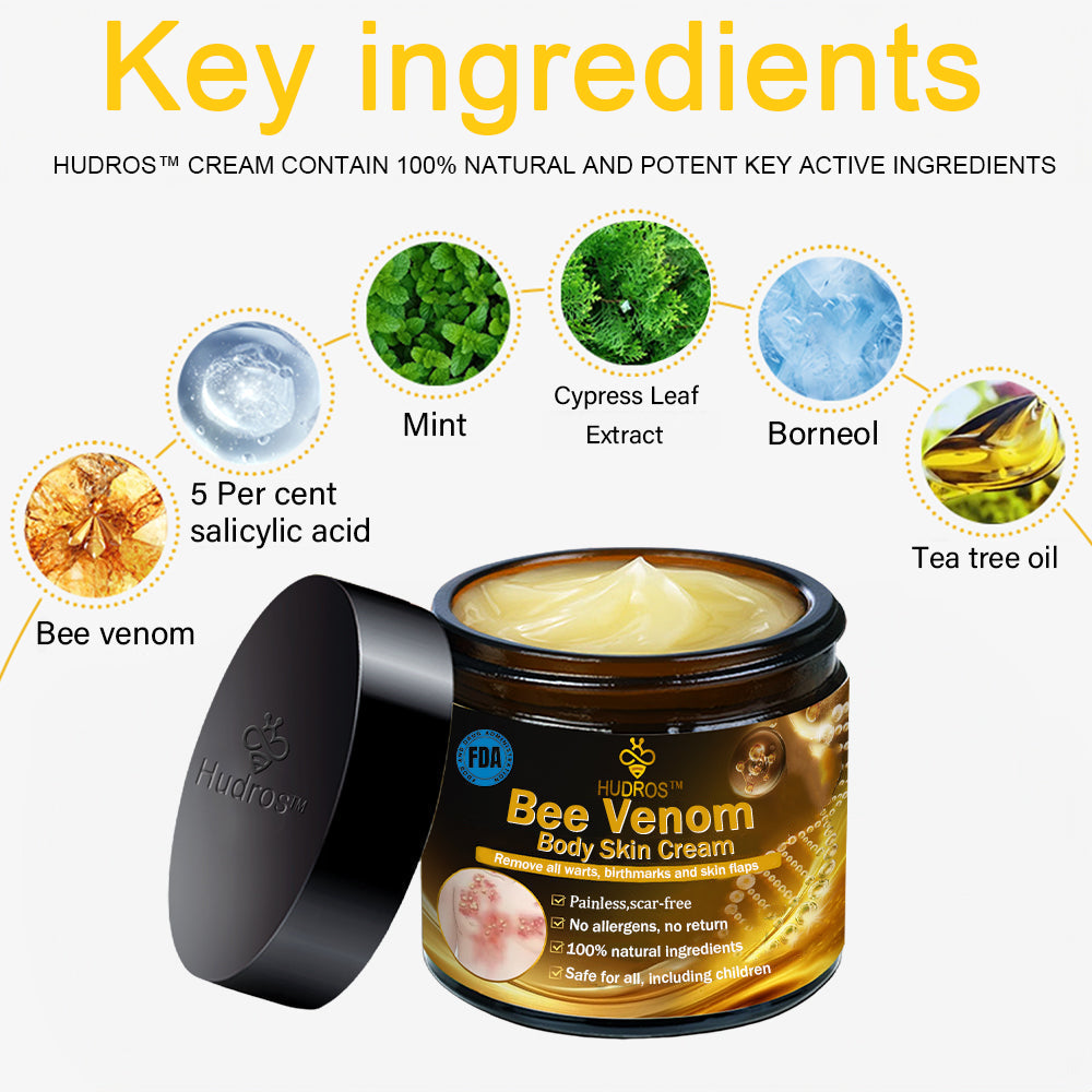 Hudros™ Bee Venom Body Skin Cream（🧑‍⚕️AAD Recommended)🔥