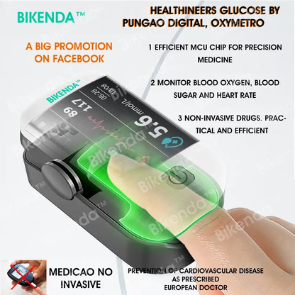 Bikenda™ Next-Generation Intelligent Multifunctional Non-Invasive Laser Blood Glucose Meter - 99.9% Accuracy